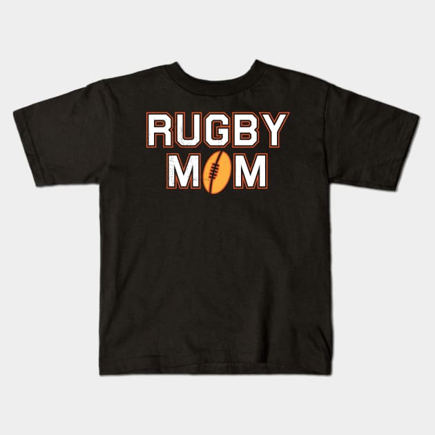 Rugby Mom Coach Love Kids T-Shirt by BraaiNinja